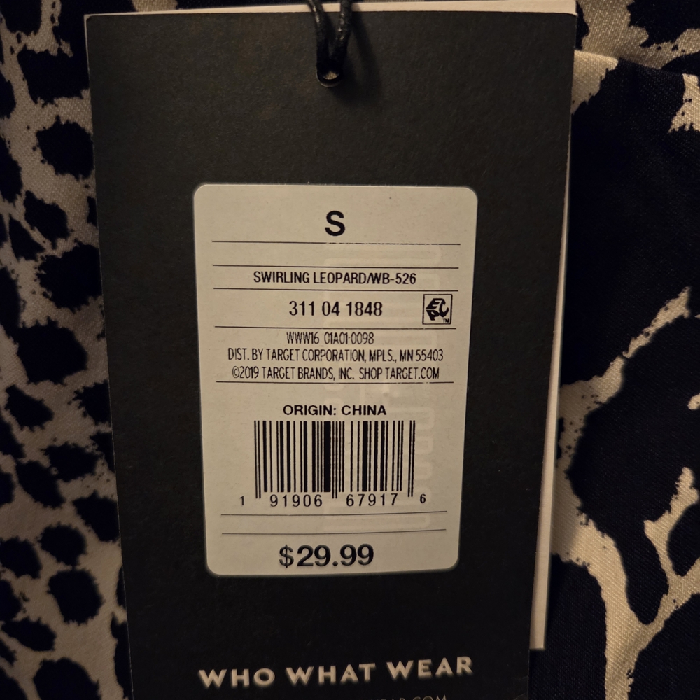 Who What Wear Black & Tan Leopard Print Ankle Pants NWT - Picture 12 of 14